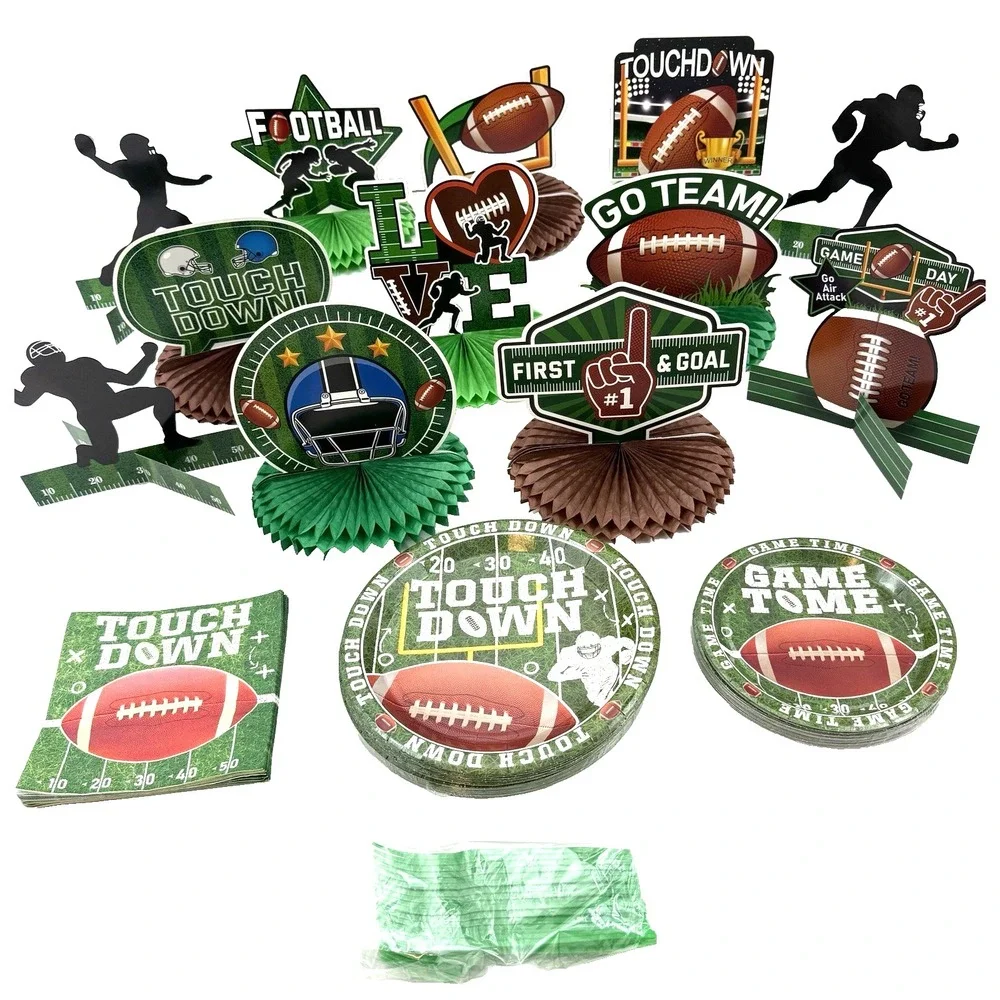 Football Party Decorations and Tableware